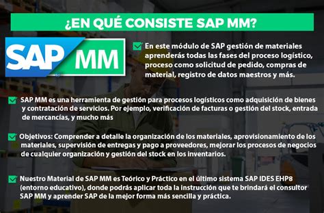 Qué es SAP MM Gestión de materiales y cómo puede beneficiar a tu