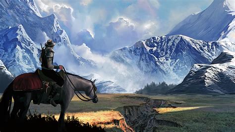 Desktop Wallpapers Horse Nature Mountains Landscape 1920x1080