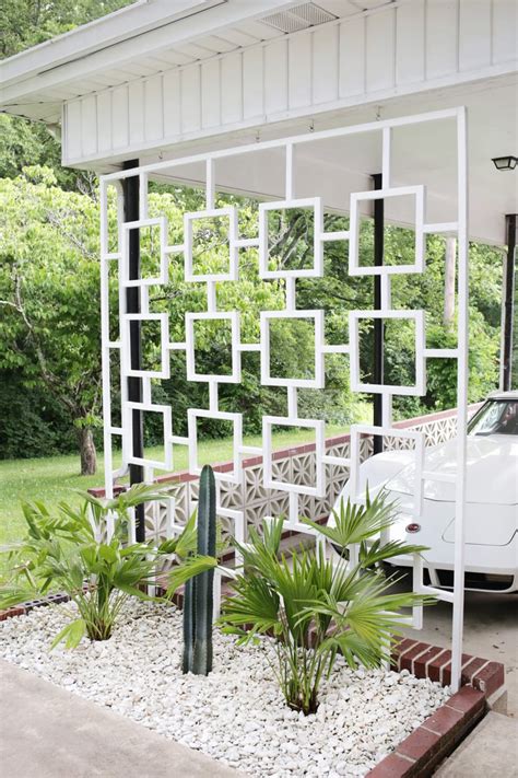 DIY Mid Century Trellis POPSUGAR Home