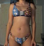 Patchwork Print Bralette Scoop Bikini Set In BLUE ZAFUL 2024