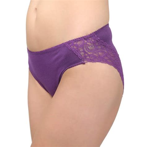 Buy Bodycare Bikini Style Cotton Briefs With Lace Detailing On The Back