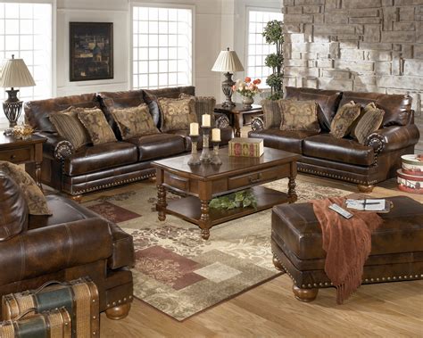 10+ Living Room With Brown Leather Furniture – DECOOMO