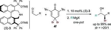 Direct Asymmetric Bromination Of Aldehydes Catalyzed By A Binaphthyl