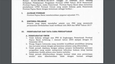 Hasil Tes Cpns Papua Barat Rumah Pendidik