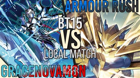 GraceNovamon Vs Armor Rush Digimon TCG BT15 Local Match Match