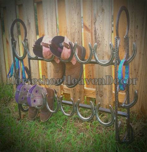 Cowboy Boots Storage Rustic Boot Storage Horseshoe Boot Storage