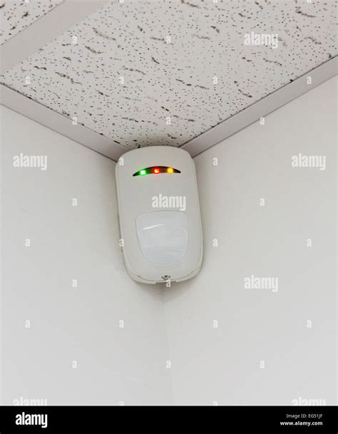 Pir Infra Red Intruder Alarm Detector Stock Photo Alamy