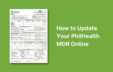 How To Update Your Philhealth Mdr Or Member Data Record Online