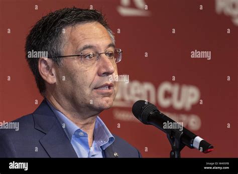 Tokio Japan Juli Josep Maria Bartomeu Pr Sident Des Fc