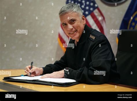 Us Army General Paul M Nakasone Us Cyber Command Commander And