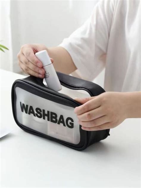 Bolsa Necessarie Transparente WashBag Impermeável SHEIN Brasil