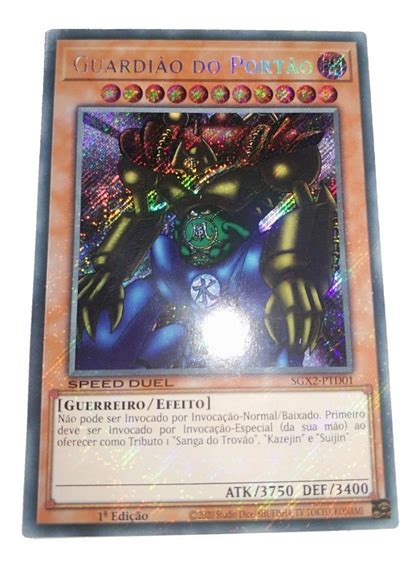 Carta Do Yu Gi Oh Guardiao Dos Portoes Mercadolivre