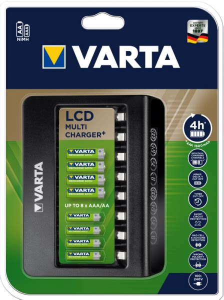 Купить Зарядное устройство VARTA LCD Multi Charger AA AAA Ni MH