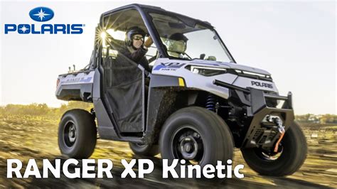 All New 2022 Polaris Ranger Xp Kinetic Fully Electric Youtube