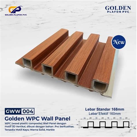 Sell WPC Panel Panel Dinding Wpc Golden Golden Roof Polymer Tangerang