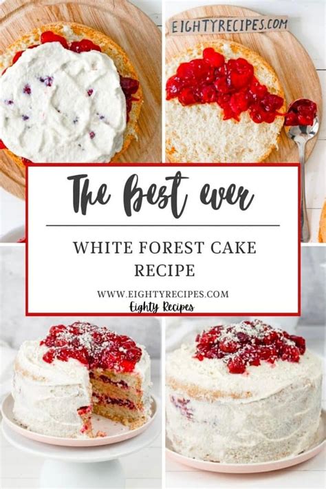 White Forest Cake Recipe