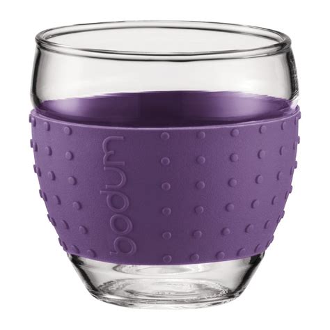 Bodum Glas Med Silikone 0 35 L 2 Stk PAVINA Lilla Vandglas Hjem Dk