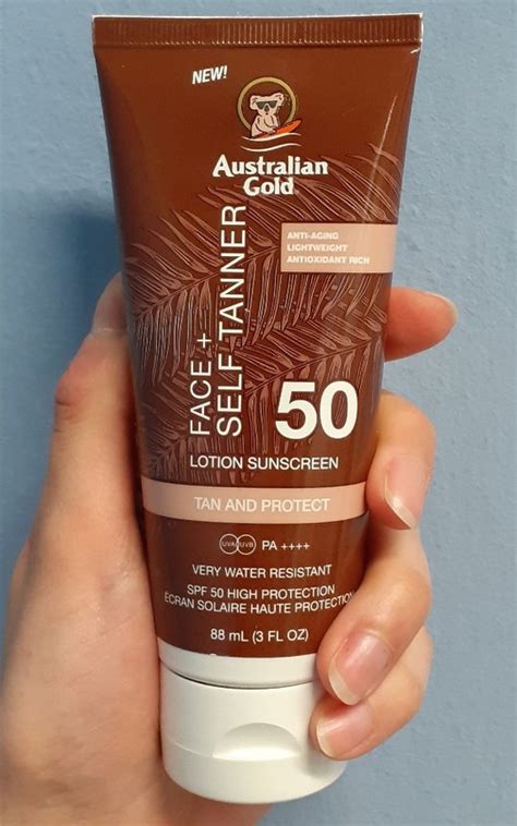 Spf Gold Face Self Tanner Lotion Sunscreen Australian Gold