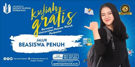 Raih Kesempatan Kuliah Gratis Di Uhw Perbanas Dengan Program Beasiswa Penuh