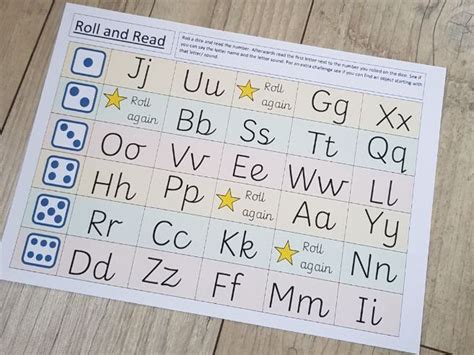 Roll and Read Alphabet game | Teaching Resources