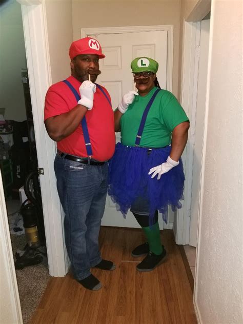 Easy Diy Mario And Luigi Costumes We Did Buy The Hat And Gloves Set