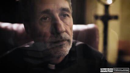 Old Priest Fucks Cheating Babe To Keep Quiet And Gets Rimmed