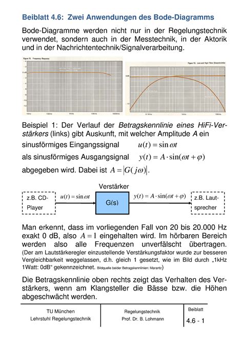 Bb F Beibl Tter Rt Tu M Nchen Lehrstuhl Regelungstechnik