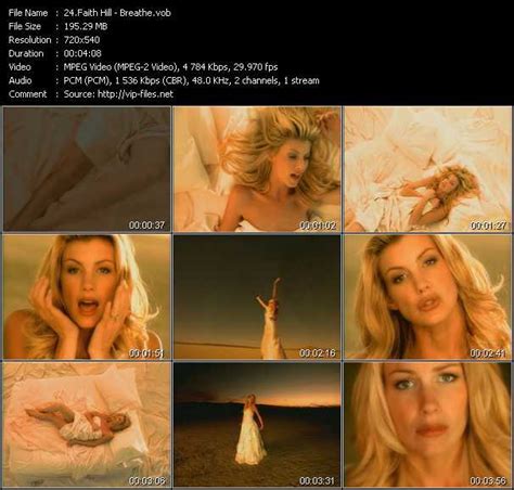 Faith Hill Videos. Download Faith Hill Music Video Breathe