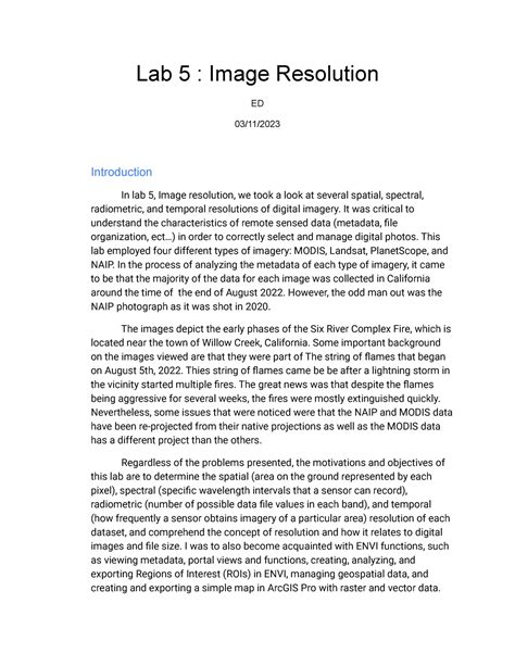 Lab 5 Lab 5 Full Introduction Finished For Lab 5 Written Portion Of