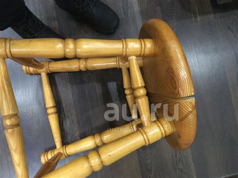 Деревянный резной табурет. — купить в Красноярске. Состояние: Б/у ...