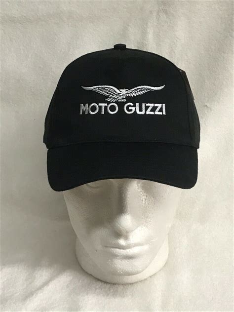 Moto Guzzi Eagle Embroidered Logo Turn Up Beanies Bobble Hats