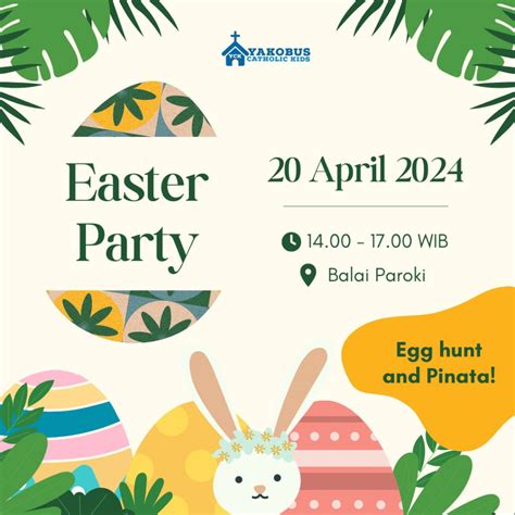 Yck Easter Party Sabtu April Gereja Katolik Santo Yakobus