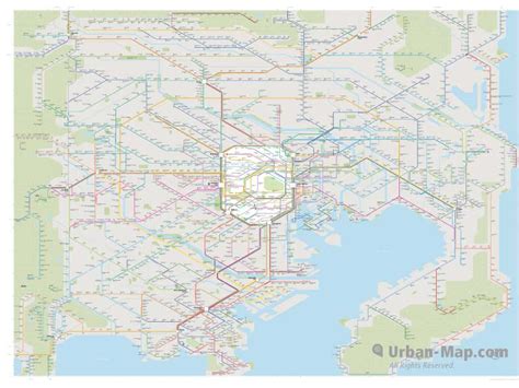 Tokyo Rail Map - City train route map, your offline travel guide