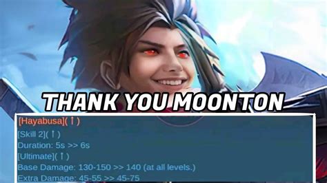 Thank You Moonton For Hayabusa Buff Youtube