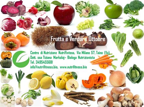 Frutta E Verdura Di Stagione Ottobre Nutrifitness Bio