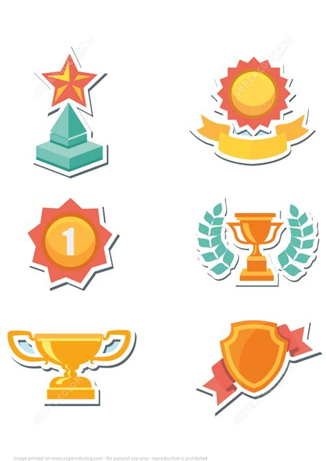 Trophy Printable Template