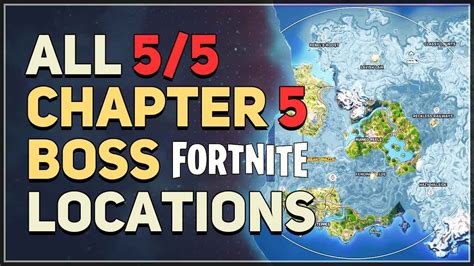 All Chapter Boss Locations Fortnite Underground Youtube