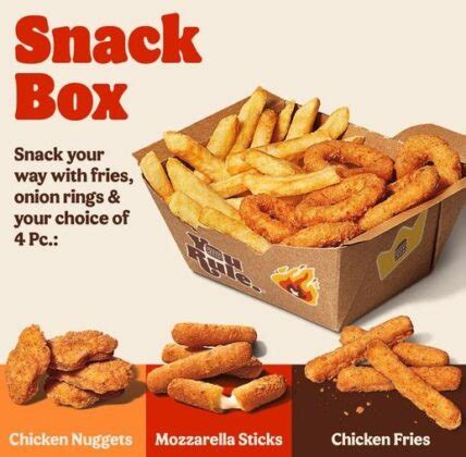 Burger King Launches New Snack Box In Canada The Fast Food Post