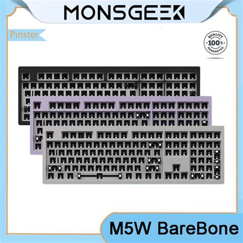 Monsgeek M W Rgb Hot Swappable Wireless Mechanical Keyboard Diy Kit With Gasket Mount Structure
