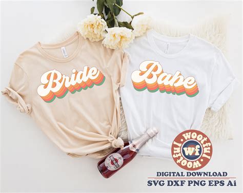 Bride Svg Babe Svg Bridal Svg Stacked Svg Bridesmaid Svg Bachelorette Party Svg Bridal