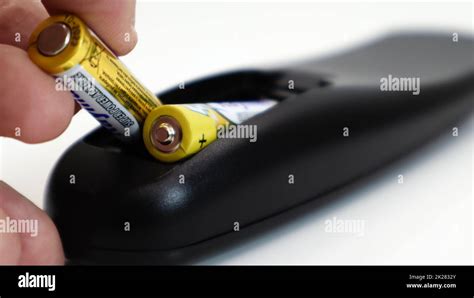 Insert The Aaa Size Battery Into The Remote Control Installing