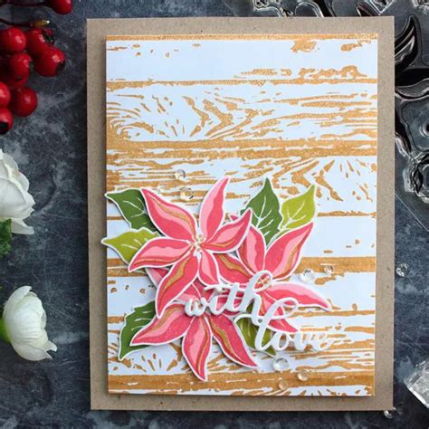 DiyArts Poinsettia Flower Die Stamp Sets Stamps and Dies for ...