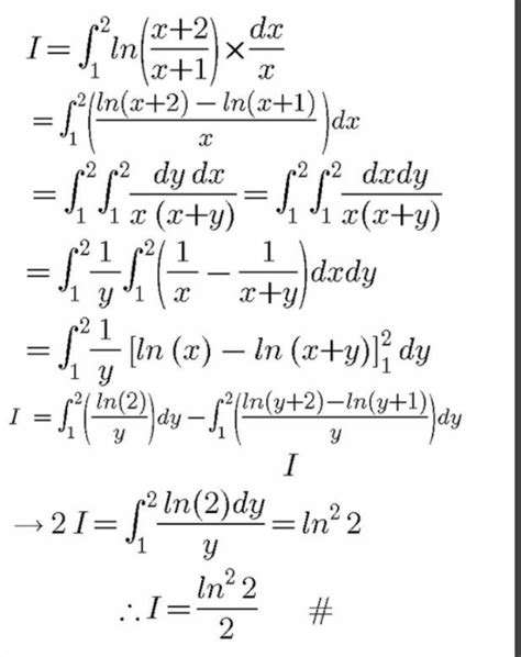 Calculus Ln X X X Dx Tinku Tara