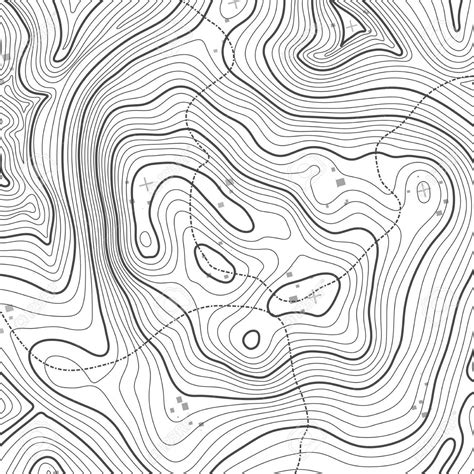 Topo Map Contour Lines