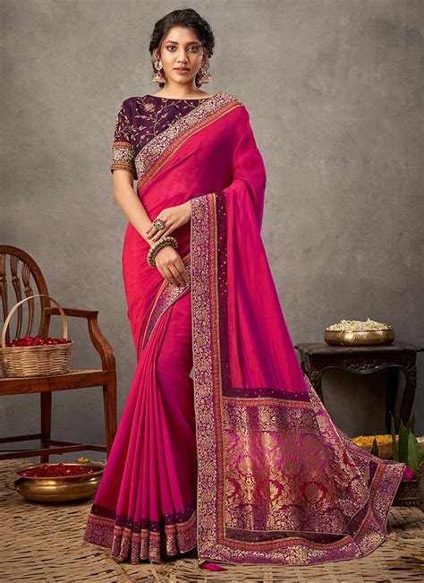 Norita Dual Tone Silk Georgette Wholesale Sarees 8 Pieces Catalog Catalog