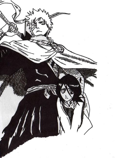 Ichigo And Rukia By Dimenso On Deviantart