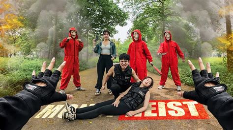 PARKOUR MONEY HEIST GOLD RUSH RUN NOW Escape From POLICE