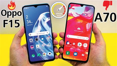 Oppo F15 Vs Samsung Galaxy A70 Speed Test A70 Killer😲 Youtube