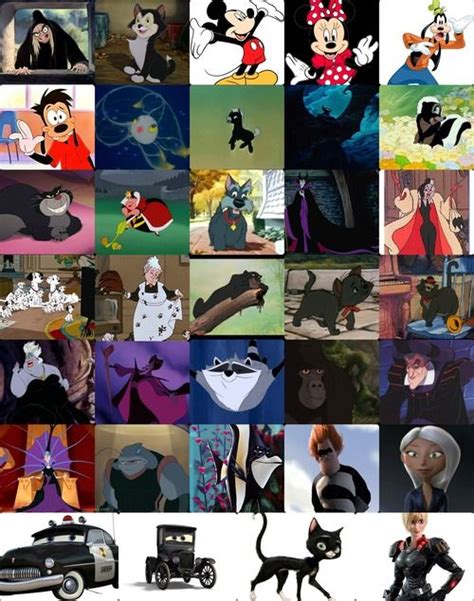 Black Disneybound Colour Cheat Sheet