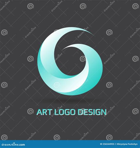 Circle Swirl Logo Design Elements Pattern Vector Abstract Spiral